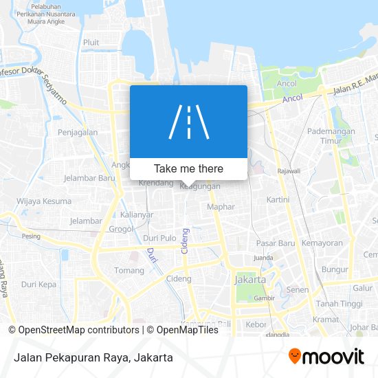 Jalan Pekapuran Raya map