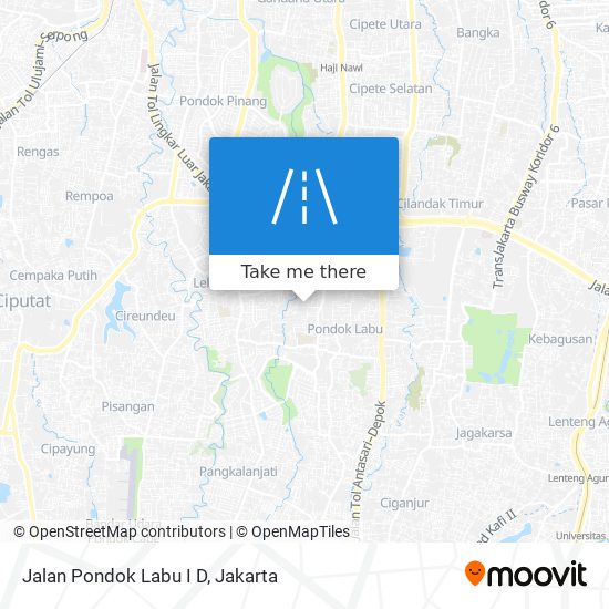 Jalan Pondok Labu I D map