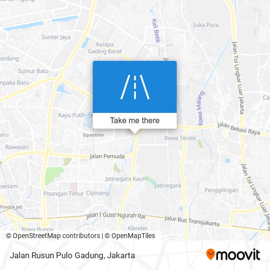 Jalan Rusun Pulo Gadung map