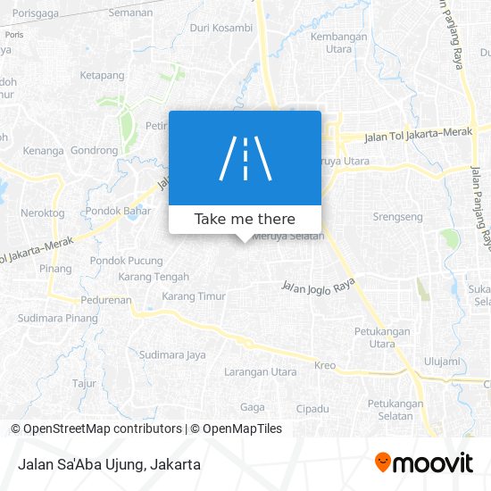 Jalan Sa'Aba Ujung map