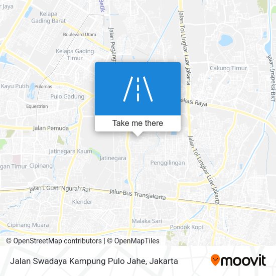 Jalan Swadaya Kampung Pulo Jahe map