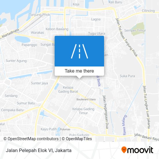 Jalan Pelepah Elok VI map