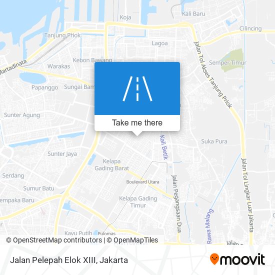 Jalan Pelepah Elok XIII map