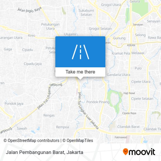 Jalan Pembangunan Barat map