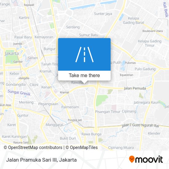 Jalan Pramuka Sari III map