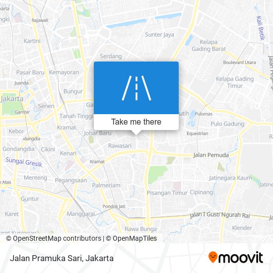 Jalan Pramuka Sari map