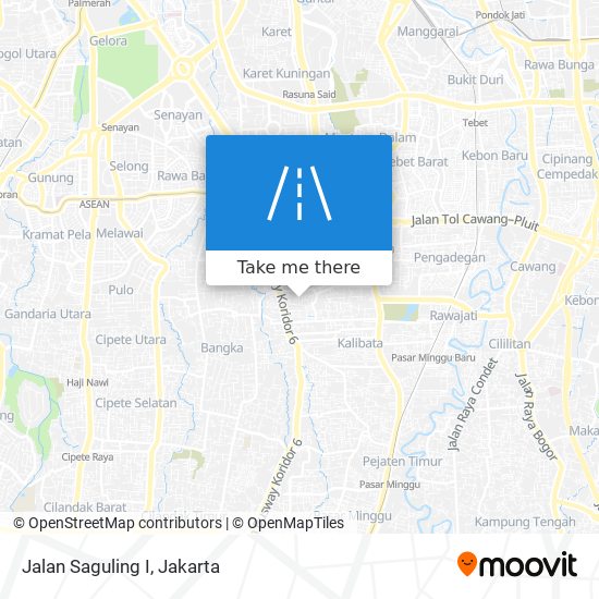 Jalan Saguling I map