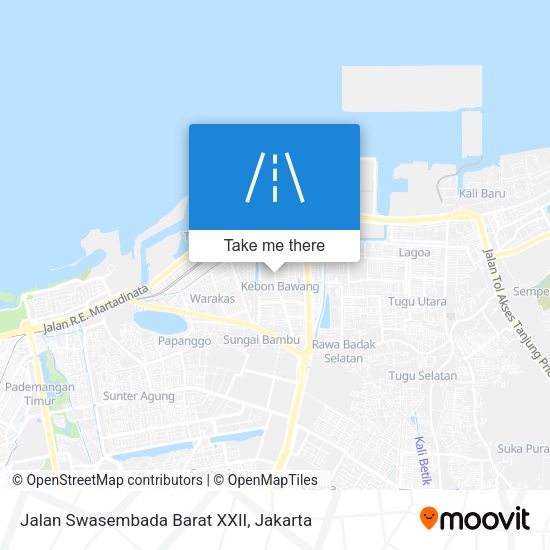 Jalan Swasembada Barat XXII map
