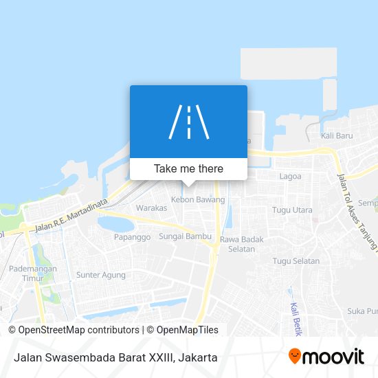 Jalan Swasembada Barat XXIII map