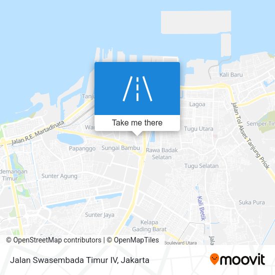 Jalan Swasembada Timur IV map