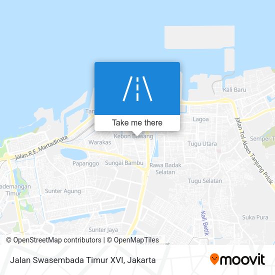 Jalan Swasembada Timur XVI map