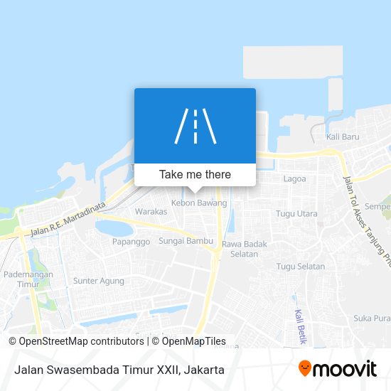 Jalan Swasembada Timur XXII map