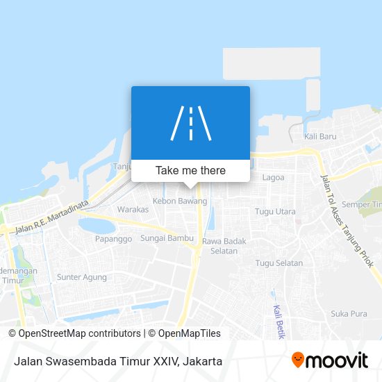 Jalan Swasembada Timur XXIV map