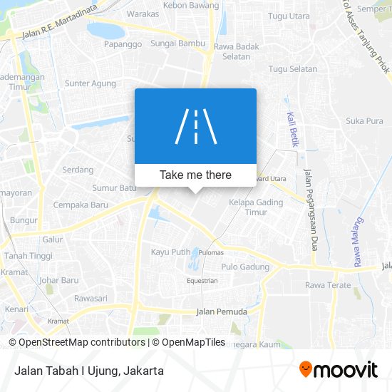 Jalan Tabah I Ujung map