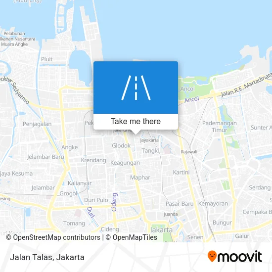 Jalan Talas map