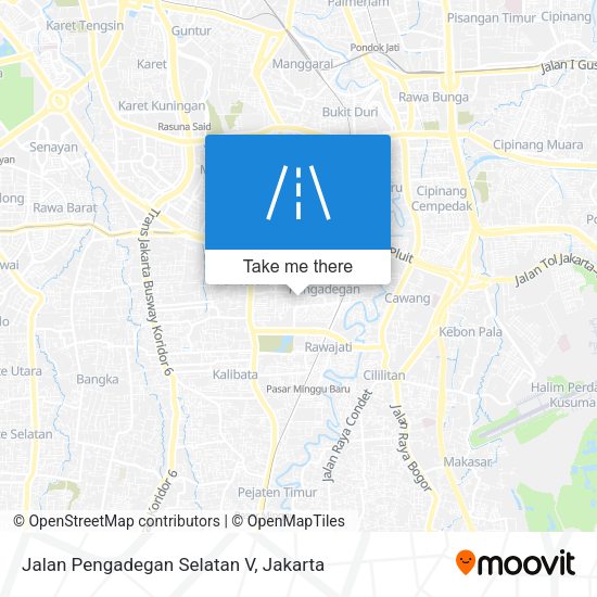 Jalan Pengadegan Selatan V map