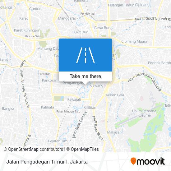 Jalan Pengadegan Timur I map