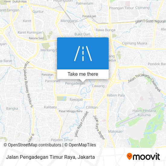 Jalan Pengadegan Timur Raya map