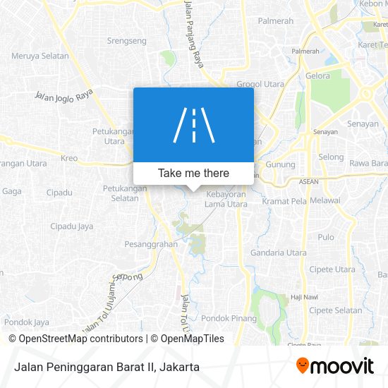 Jalan Peninggaran Barat II map