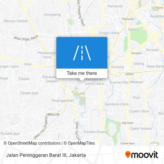 Jalan Peninggaran Barat III map