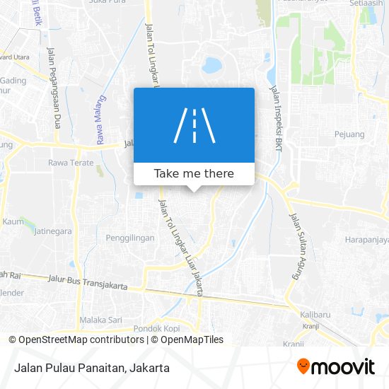 Jalan Pulau Panaitan map