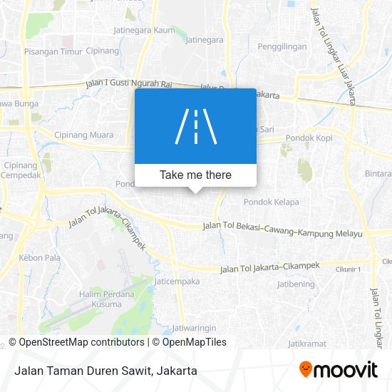 Jalan Taman Duren Sawit map