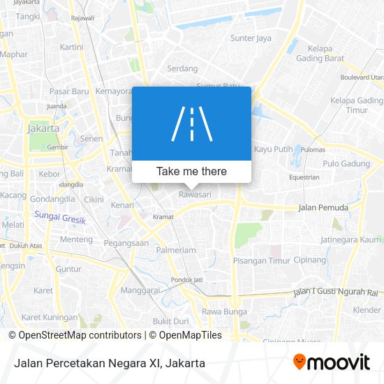 Jalan Percetakan Negara XI map
