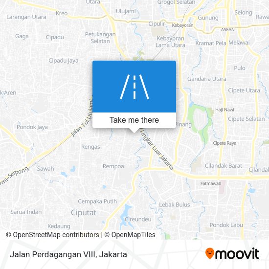 Jalan Perdagangan VIII map
