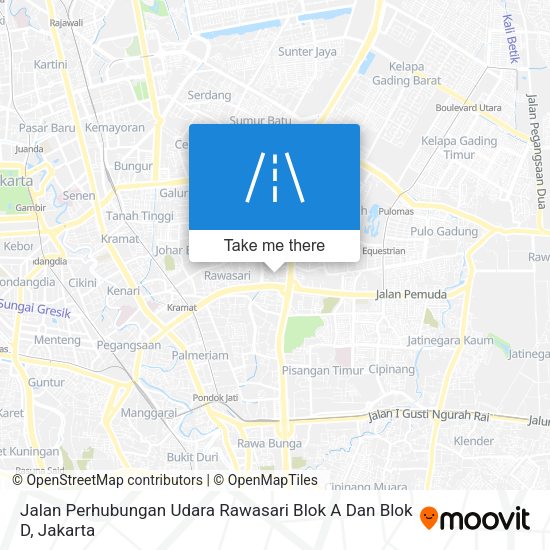 Jalan Perhubungan Udara Rawasari Blok A Dan Blok D map