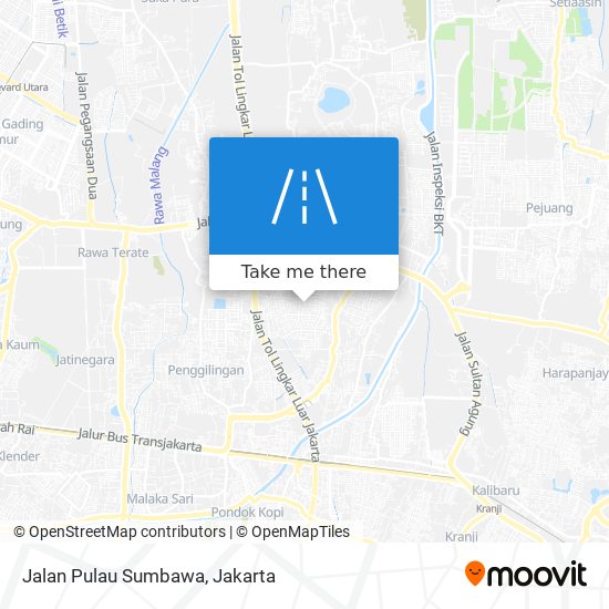 Jalan Pulau Sumbawa map