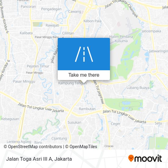 Jalan Toga Asri III A map