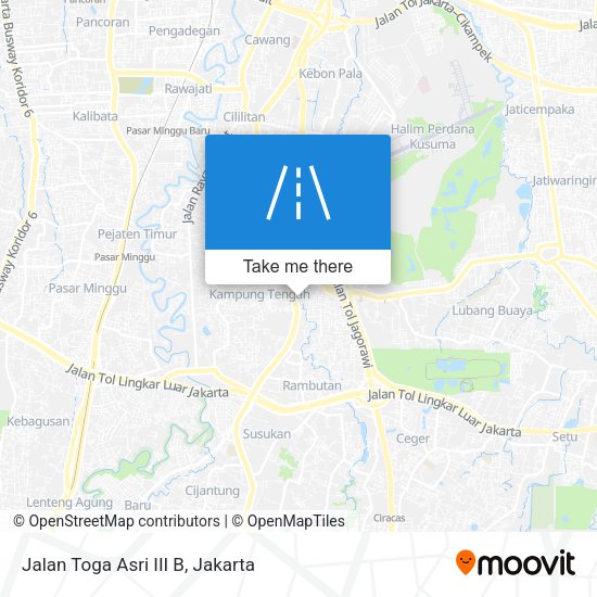 Jalan Toga Asri III B map