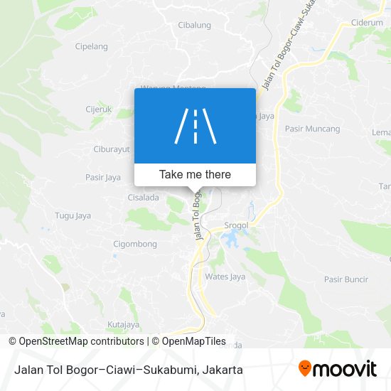Jalan Tol Bogor–Ciawi–Sukabumi map