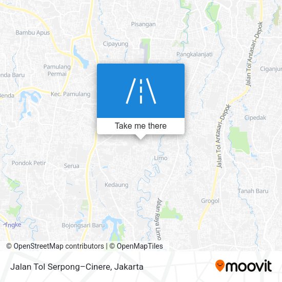 Jalan Tol Serpong–Cinere map