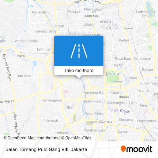 Jalan Tomang Pulo Gang VIII map