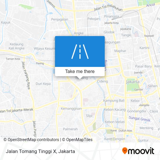 Jalan Tomang Tinggi X map