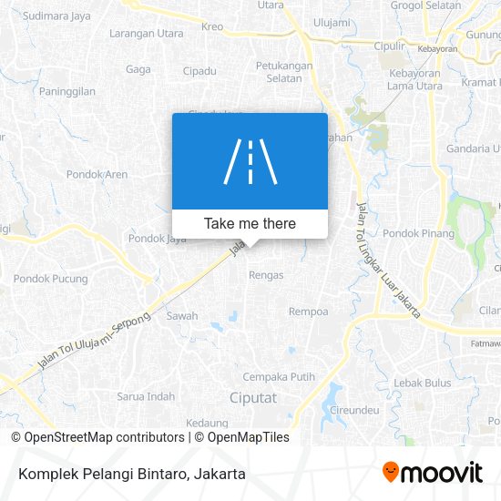 Komplek Pelangi Bintaro map