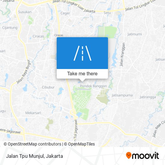 Jalan Tpu Munjul map