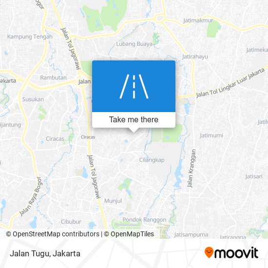 Jalan Tugu map