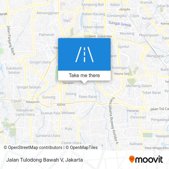 Jalan Tulodong Bawah V map