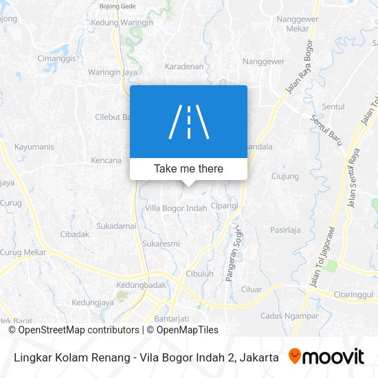 Lingkar Kolam Renang - Vila Bogor Indah 2 map