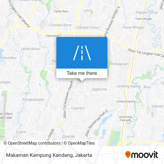 Makaman Kampung Kandang map