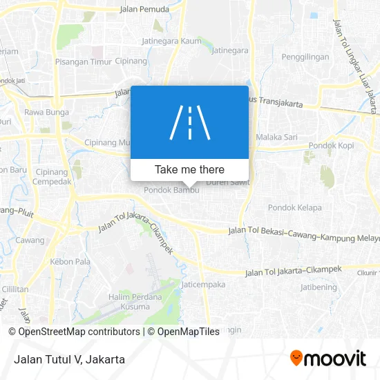 Jalan Tutul V map