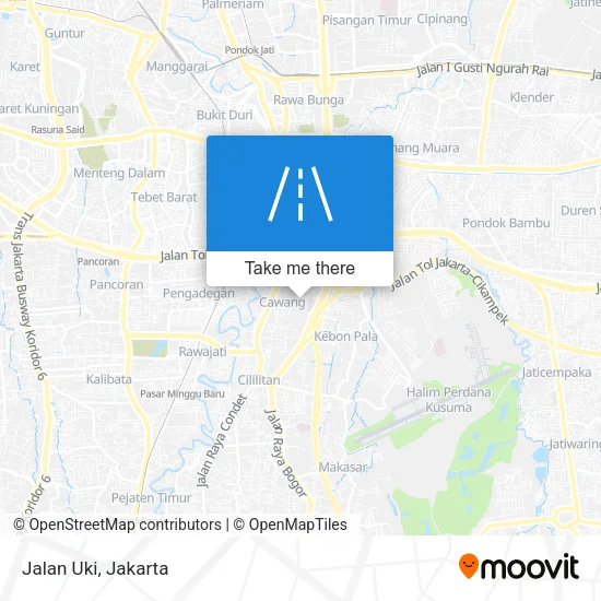 Jalan Uki map