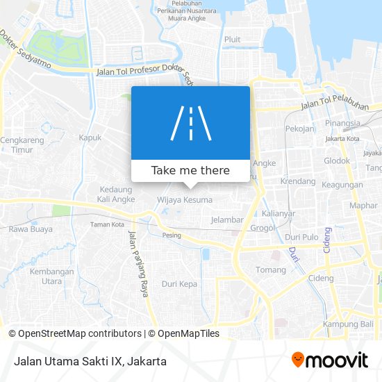 Jalan Utama Sakti IX map