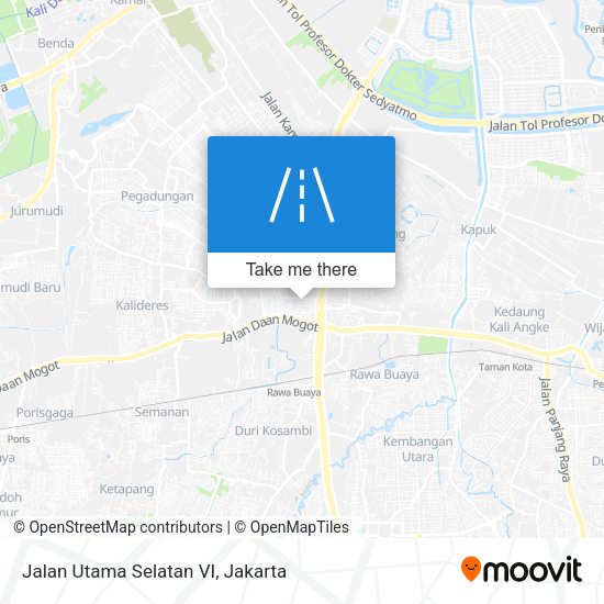 Jalan Utama Selatan VI map