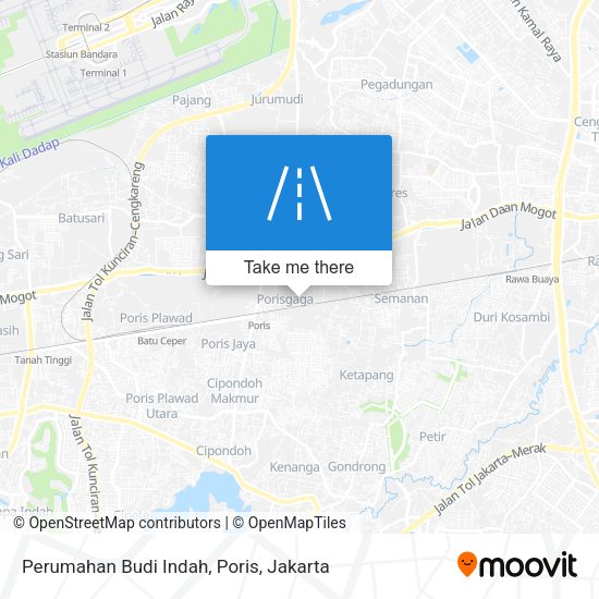 Perumahan Budi Indah, Poris map