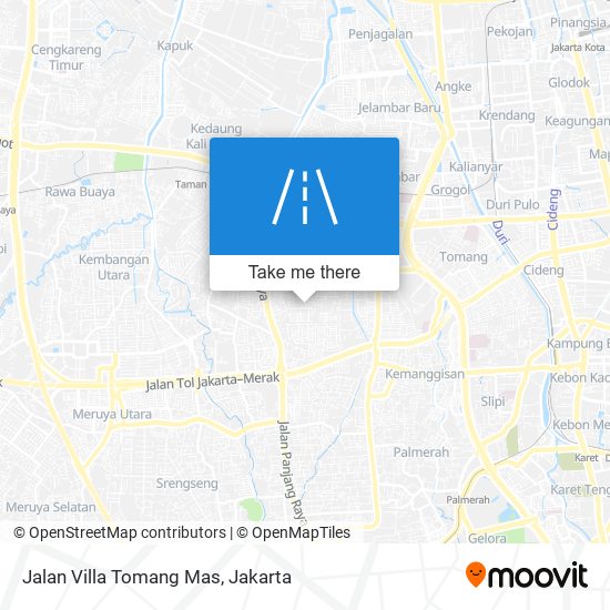 Jalan Villa Tomang Mas map