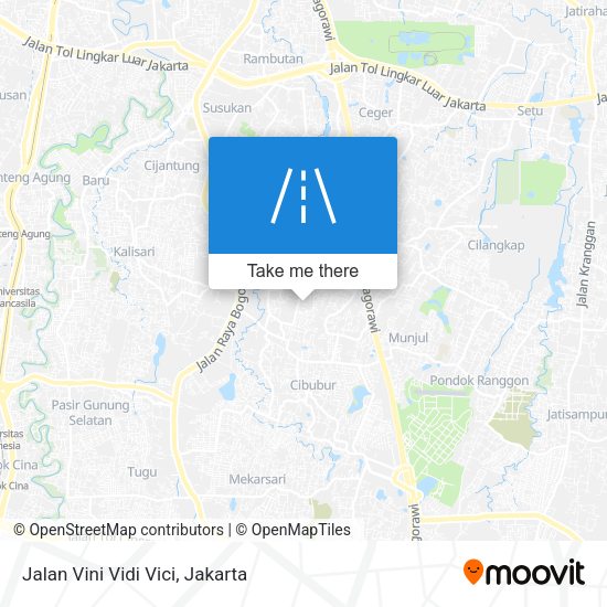 Jalan Vini Vidi Vici map