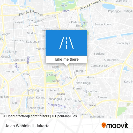 Jalan Wahidin II map